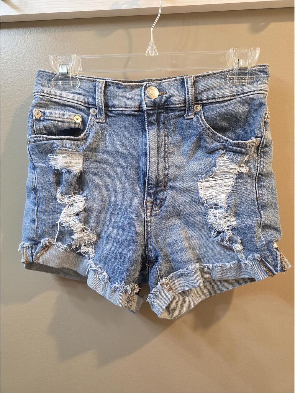 Aeropostale Womens Denim Blue Jean Shorts 2